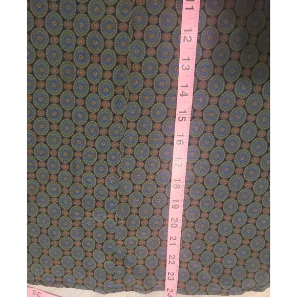 Y2K Boho Blouse - Vintage Green Paisley Round Neck Size 10 JH Collectibles - Picture 8 of 9